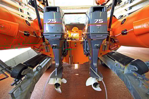 Serious power on this lifeboat by paulpiltdown, on Flickr
