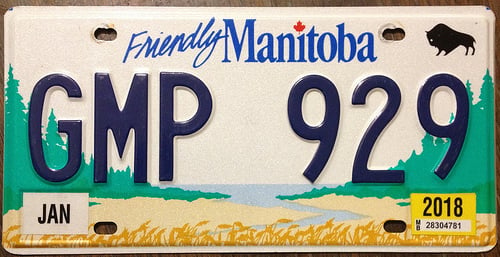 MANITOBA 2018 ---LICENSE PLATE by woody1778a, on Flickr